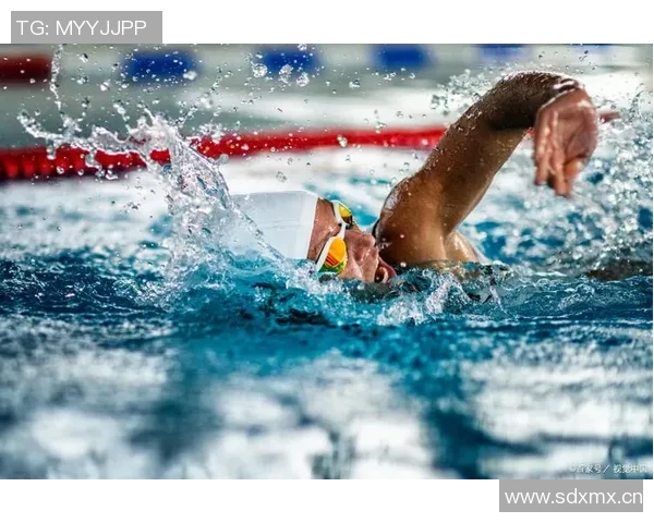 激情四溢的游泳竞技赛场挑战极限速度展示运动员顽强拼搏精神